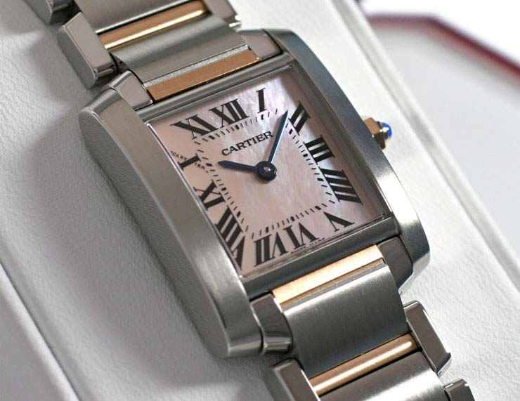 【最高品質】カルティエ タンクフランセーズ ピンクゴールド コンビ W51027Q4_スーパーコピー時計