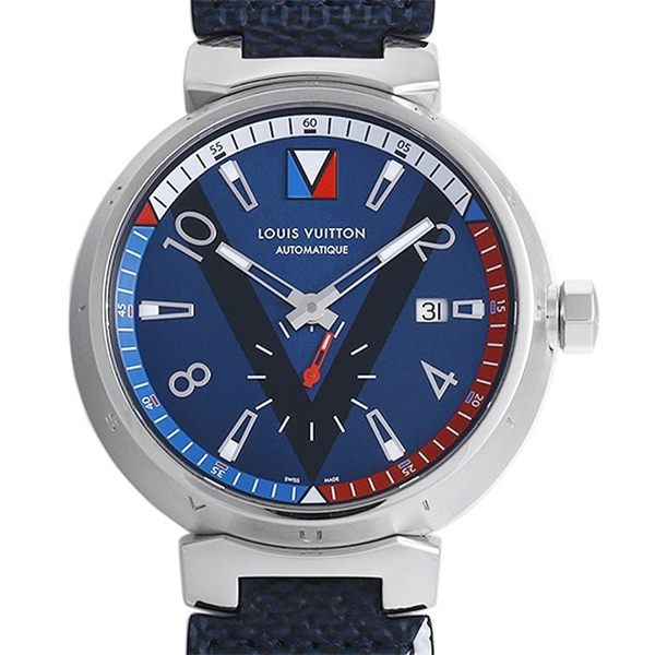 ルイヴィトン時計スーパーコピー タンブール ブルー スモールセコンド Q1D21 メンズ