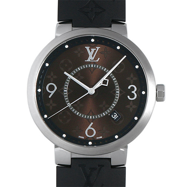 ルイヴィトン時計スーパーコピー タンブール スリム モノグラム・マカサーGM QA005Z メンズ