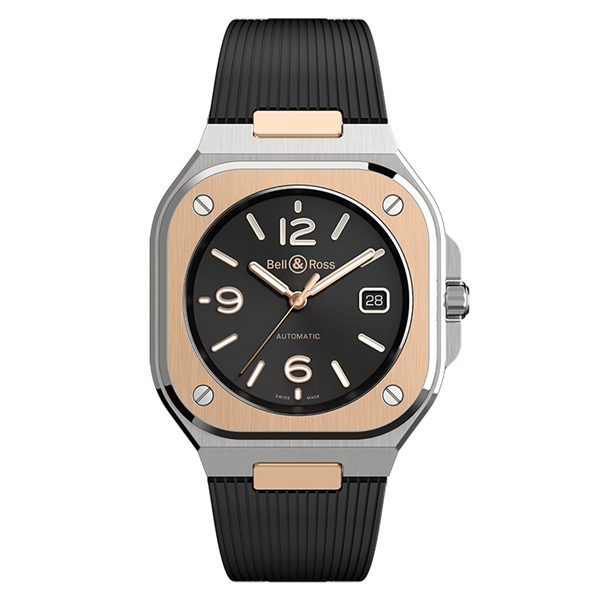 ベル＆ロス腕時計コピー n級 代引き BR 05 BLACK STEEL＆GOLD BR05A-BL-STPG/SRB
