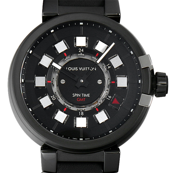 ルイヴィトン時計スーパーコピー タンブール エヴォリューション インブラック スピン・タイムGMT Q1AG00