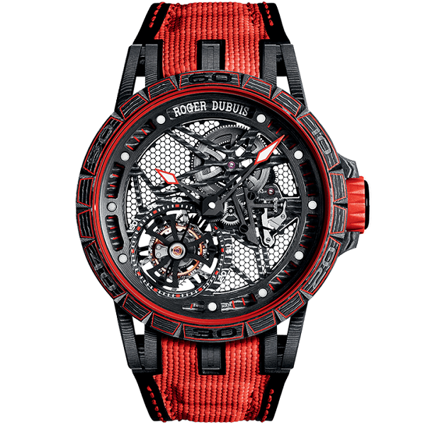 ロジェ・デュブイ 腕時計スーパーコピー代引き エクスカリバー スパイダー カーボン スケルトン フライングトゥールビヨン RDDBEX0572